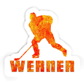 Eishockeyspieler Sticker Werner Image
