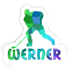 Werner Autocollant Joueur de hockey Image