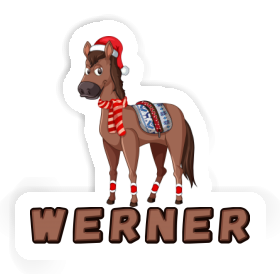 Weihnachtspferd Sticker Werner Image