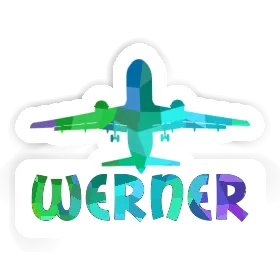 Sticker Jumbo-Jet Werner Image