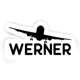 Werner Autocollant Avion Image