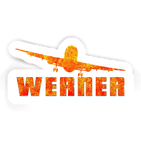 Werner Sticker Airplane Image
