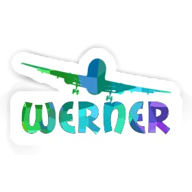 Sticker Werner Flugzeug Image
