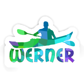 Sticker Kayaker Werner Image