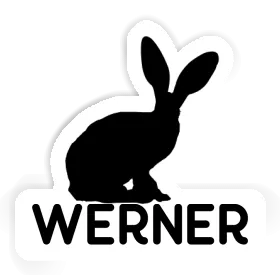 Werner Aufkleber Kaninchen Image