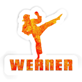 Werner Aufkleber Karateka Image