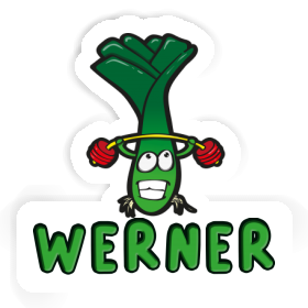 Werner Aufkleber Gewichtheber Image