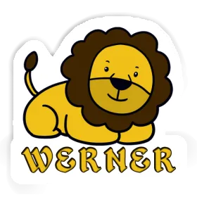 Werner Autocollant Lion Image