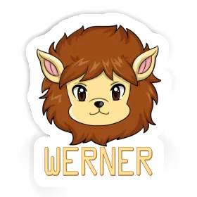Tête de lion Autocollant Werner Image
