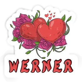 Werner Aufkleber Liebessymbol Image