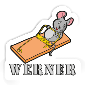 Werner Sticker Fitness-Maus Image