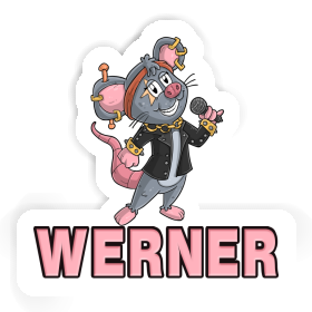 Aufkleber Sängerin Werner Image