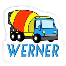 Werner Autocollant Camion malaxeur Image