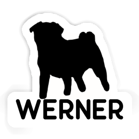 Sticker Werner Pug Image