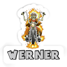 Sticker Motorbike Rider Werner Image