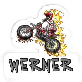 Sticker Dirt Biker Werner Image
