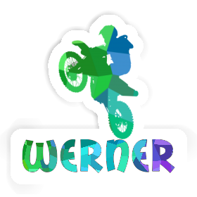Motocross Rider Sticker Werner Image