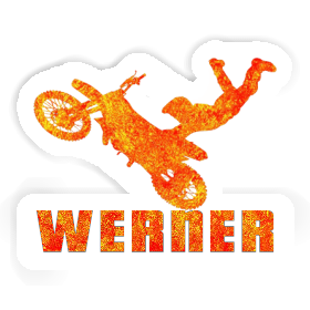 Autocollant Motocrossiste Werner Image