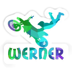 Werner Sticker Motocross-Fahrer Image