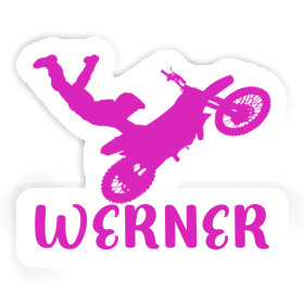 Sticker Werner Motocross Rider Image