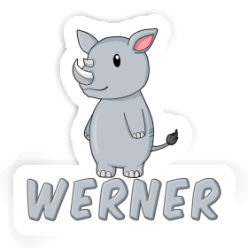 Nashorn Sticker Werner Image