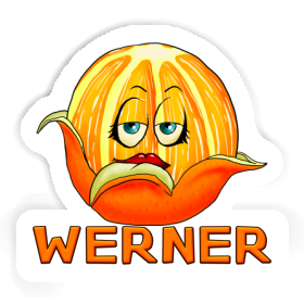 Werner Aufkleber Orange Image