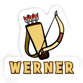 Werner Autocollant Arc à flèche Image