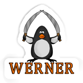 Fighting Penguin Sticker Werner Image