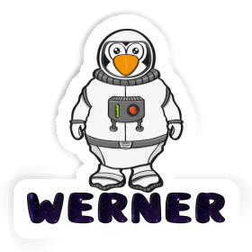 Sticker Werner Astronaut Image
