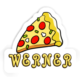 Pizza Aufkleber Werner Image