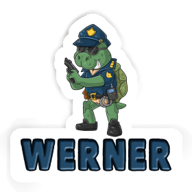 Aufkleber Werner Polizist Image