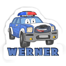 Sticker Police Car Werner Image