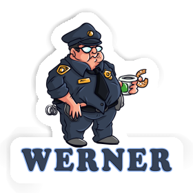 Policier Autocollant Werner Image