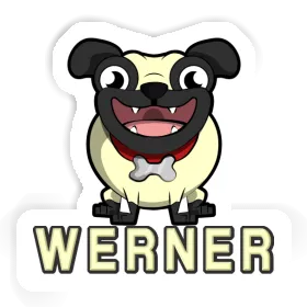 Pug Sticker Werner Image