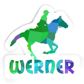Horse Rider Sticker Werner Image