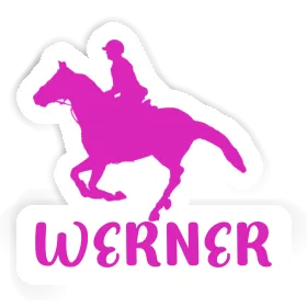 Werner Sticker Reiterin Image