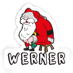Werner Sticker Santa Claus Image