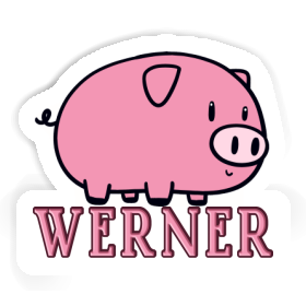 Werner Sticker Schwein Image