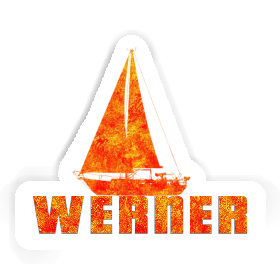 Segelboot Aufkleber Werner Image