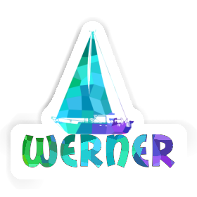 Aufkleber Segelboot Werner Image