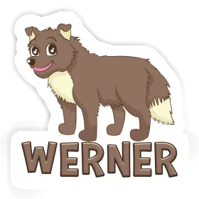 Werner Autocollant Chien de berger Image