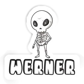 Werner Sticker Alien Image