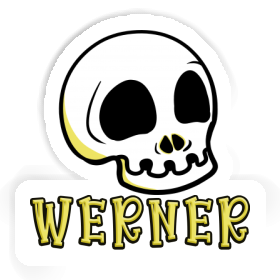 Tête de mort Autocollant Werner Image