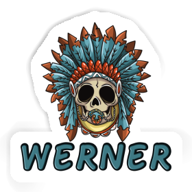 Sticker Werner Baby Totenkopf Image