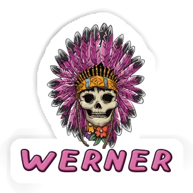 Sticker Werner Frauen Totenkopf Image