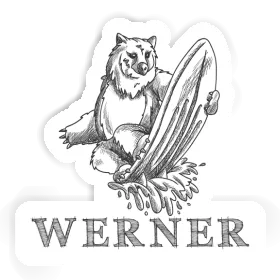 Sticker Surfer Werner Image