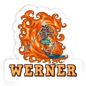 Werner Sticker Surfer Image