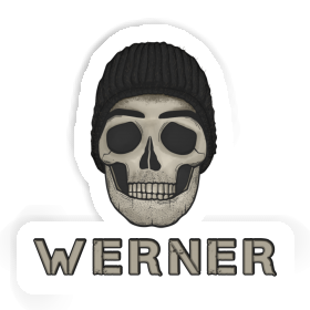 Werner Sticker Totenkopf Image