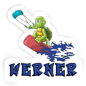 Werner Sticker Kitesurfer Image