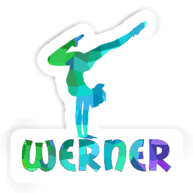 Sticker Yoga Woman Werner Image